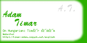 adam timar business card